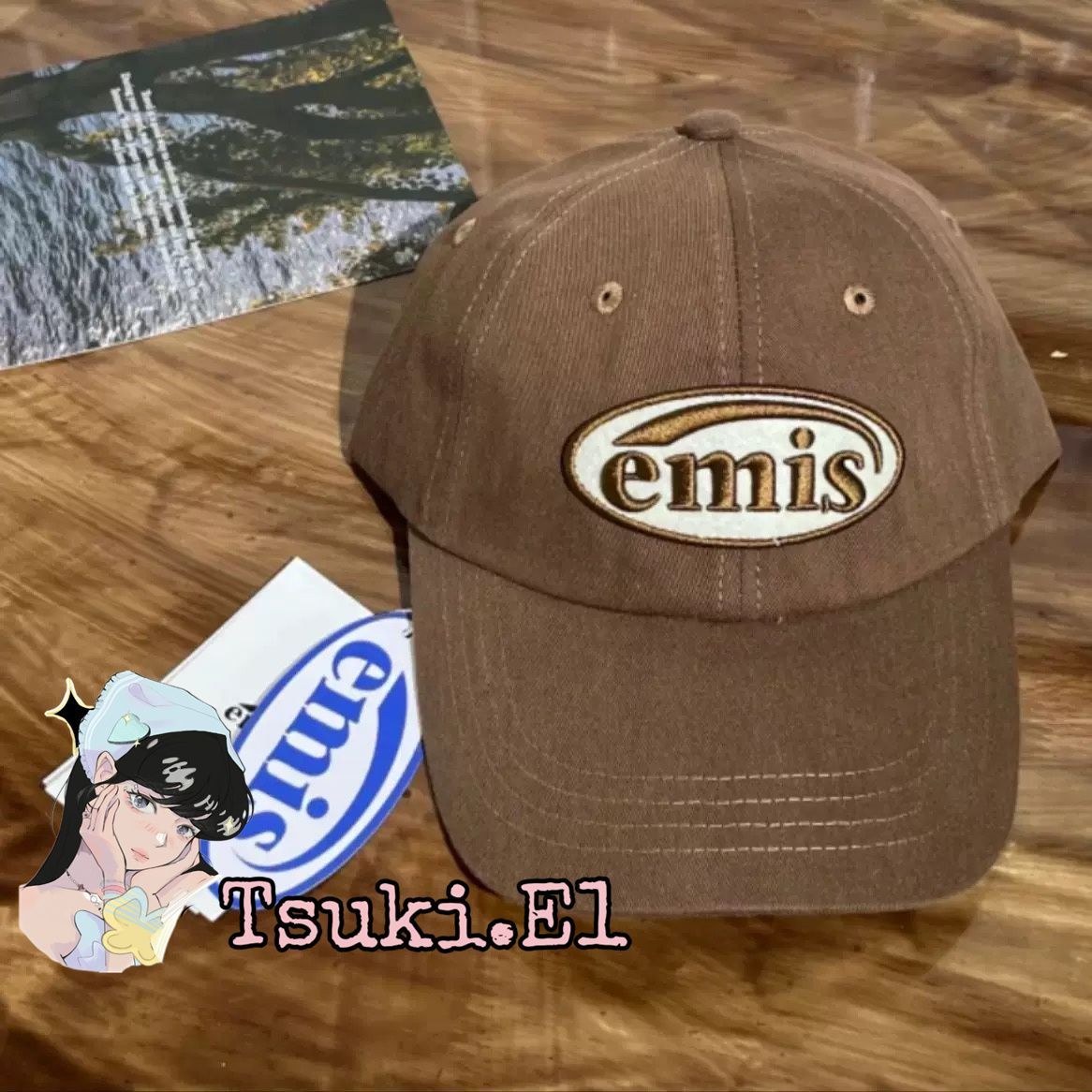 新品 韓国 emis エミス TONE ON TONE WAPPEN BALL CAP キャップ