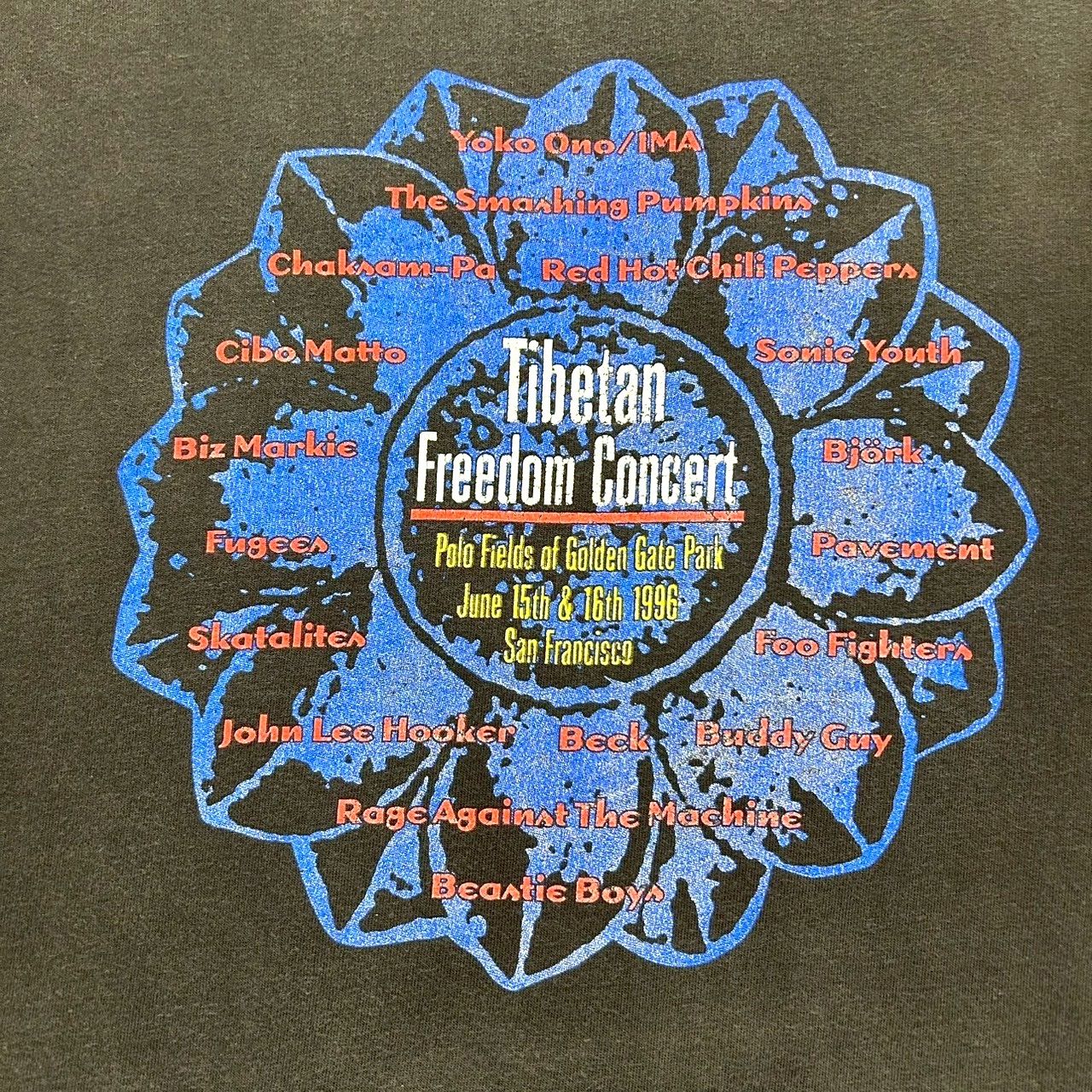 90s ビンテージ Tibetan Freedom Concert フェス 両面プリント バンド