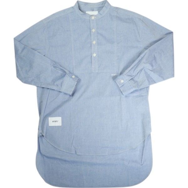 Size M WTAPS ダブルタップス 21SS B|B LS 長袖シャツ 水色 -良い 20819542