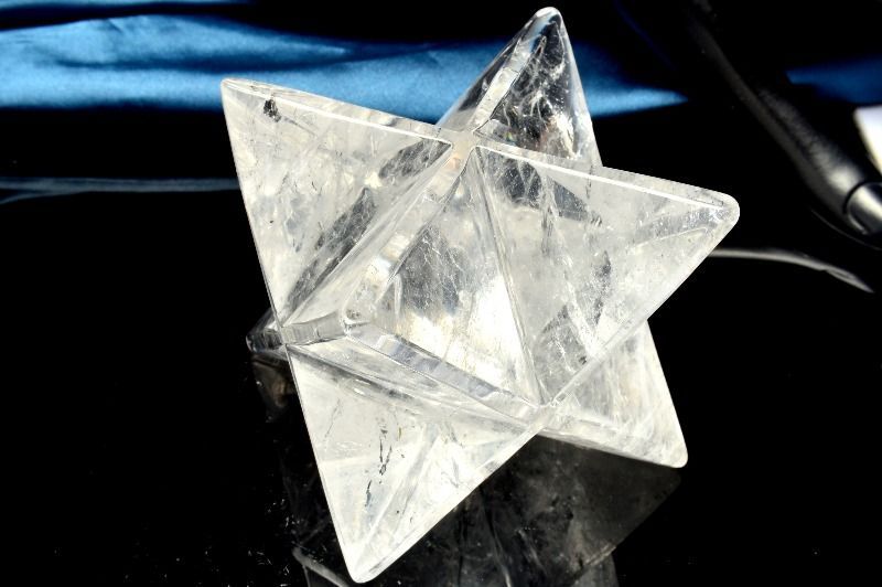 １点物 水晶クリスタルクォーツ 110x90mm アステロイドマカバ 星型正十二面体 置物 パワーストーン 天然石 _CG6639 宅急便 NEXPOTALLINN_EU
