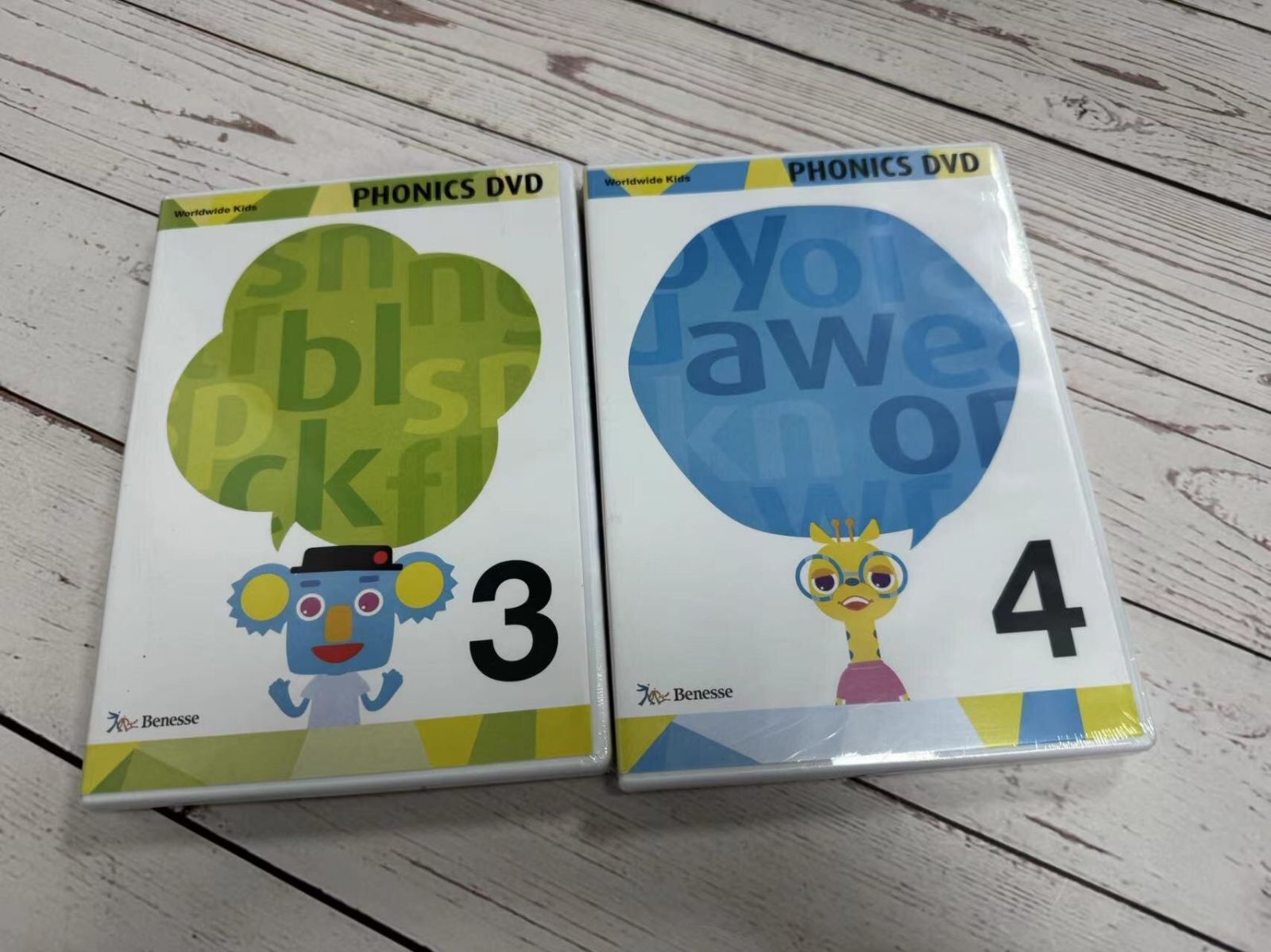 ワールドワイドキッズ フォニックス DVD全巻1～4