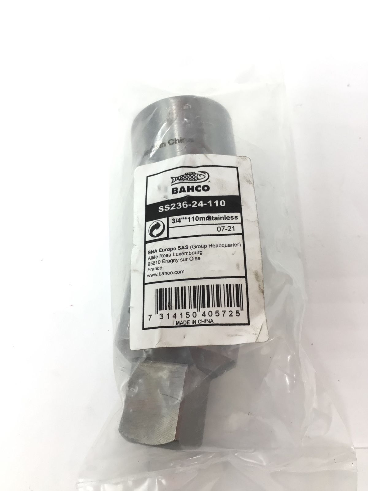 BAHCO バーコ ステンレス製ユニバーサルジョイント 差込角3 4インチ SS236-24-110 IT0AAXZ0RNR5 エコツール半田店 M02