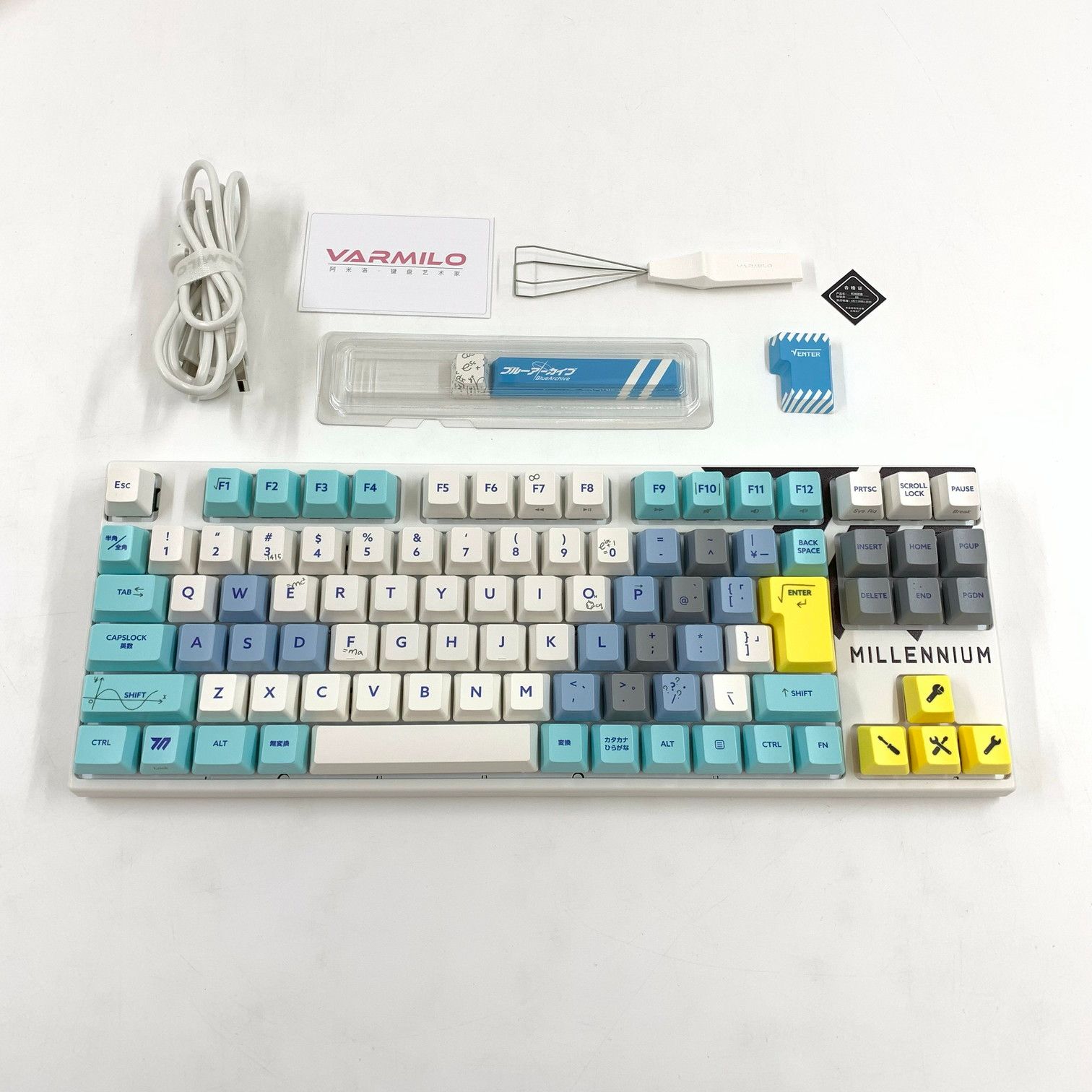 ふもコレ×ブルーアーカイブ キーボード ミレニアムサイエンススクール 日本語配列 ふもコレ×ブルーアーカイブ キーボード ミレニアムサイエンススクール