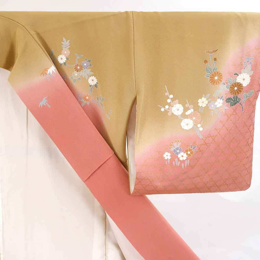 訪問着 着物 身丈167cm 裄69cm 前幅23cm 後幅29.5cm 袖丈46.5cm