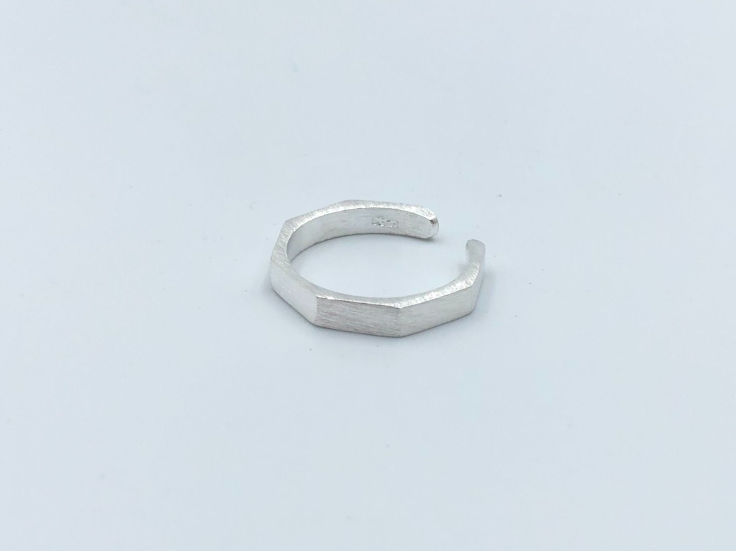 シルバーアクセサリー デザインリング カレッジリング シルバー