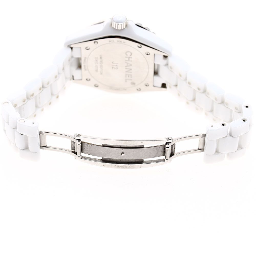 シャネル CHANEL H4862 J12 ミラー 白セラミック 自動巻き メンズ_