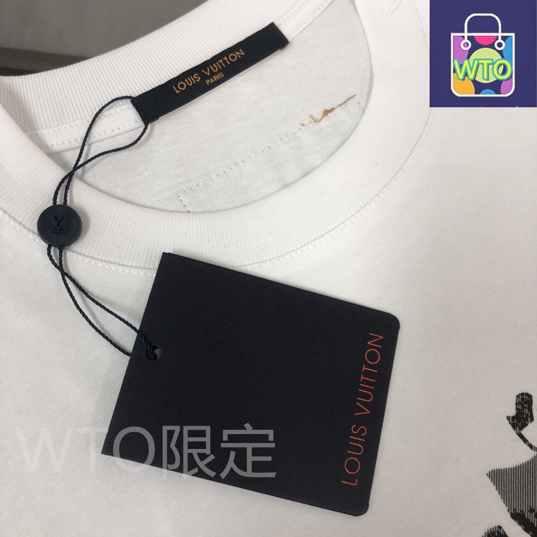 ★louis vuitton★ ロゴプリント Tシャツ~``M 本日限定特価】Louis Vuitton 春夏 ロゴプリントTシャツ [本日