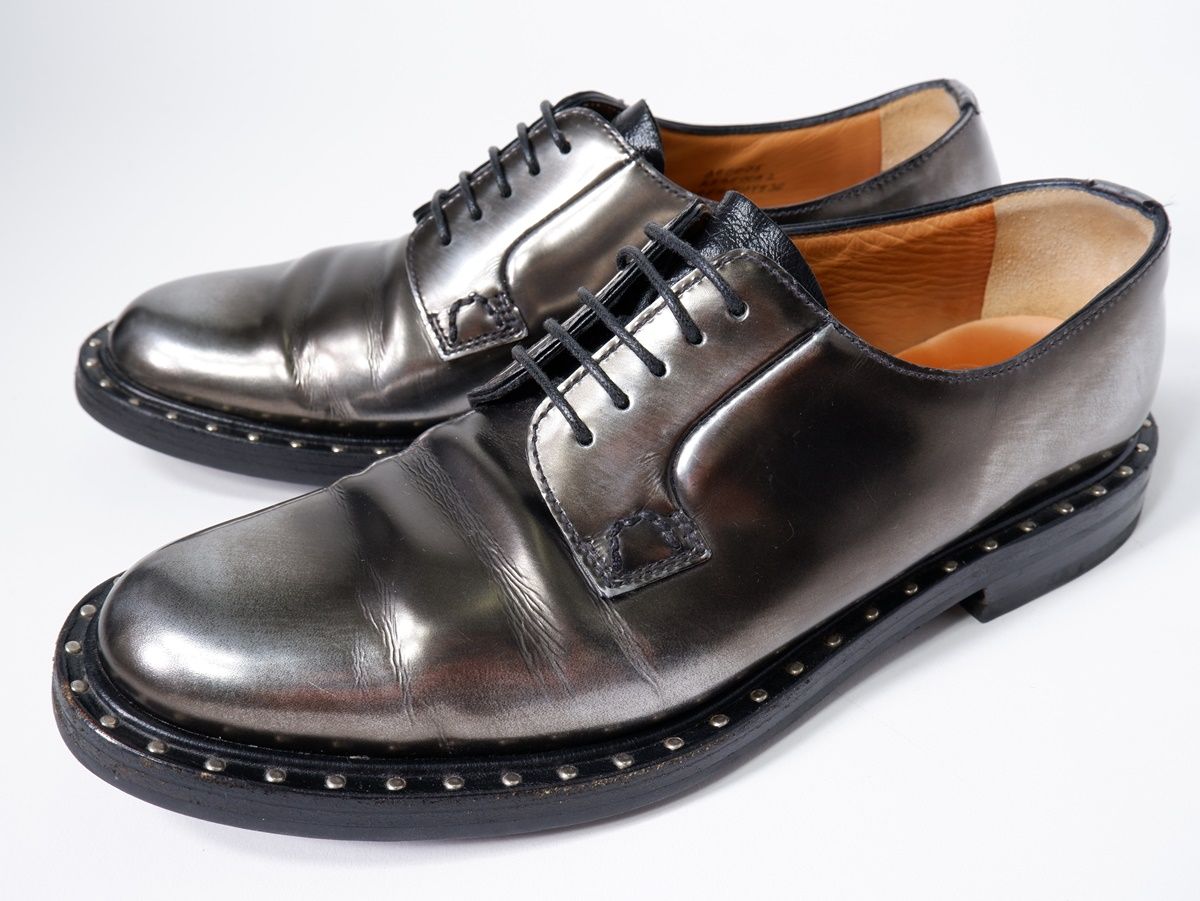 Church sチャーチ REBECCA2 DE0075 スタッズ メタリックプレーントゥシューズ 36 LFWA79441