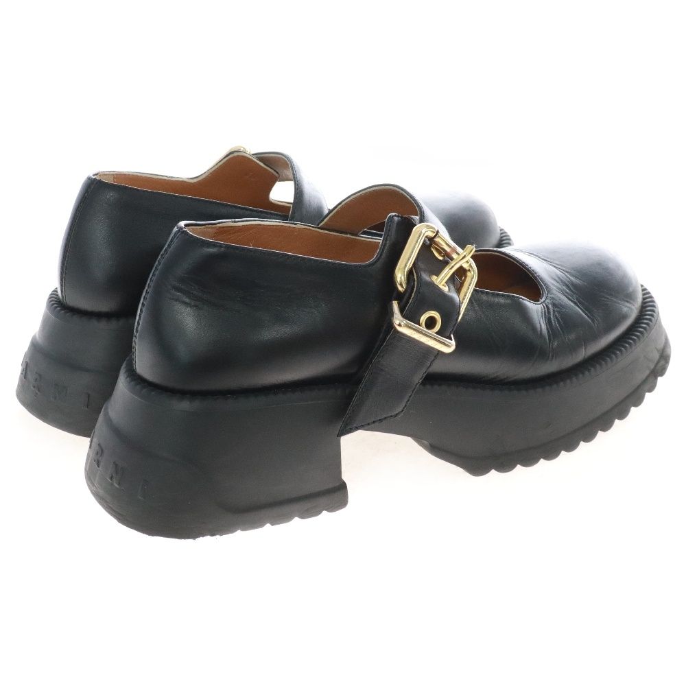 MARNI (マルニ) MARY JANE メリージェーン バックル 厚底レザー