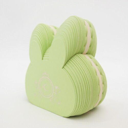 まとめ クルーシャル 付箋 マカロン付箋 ウサギ green S180021G ×15セット