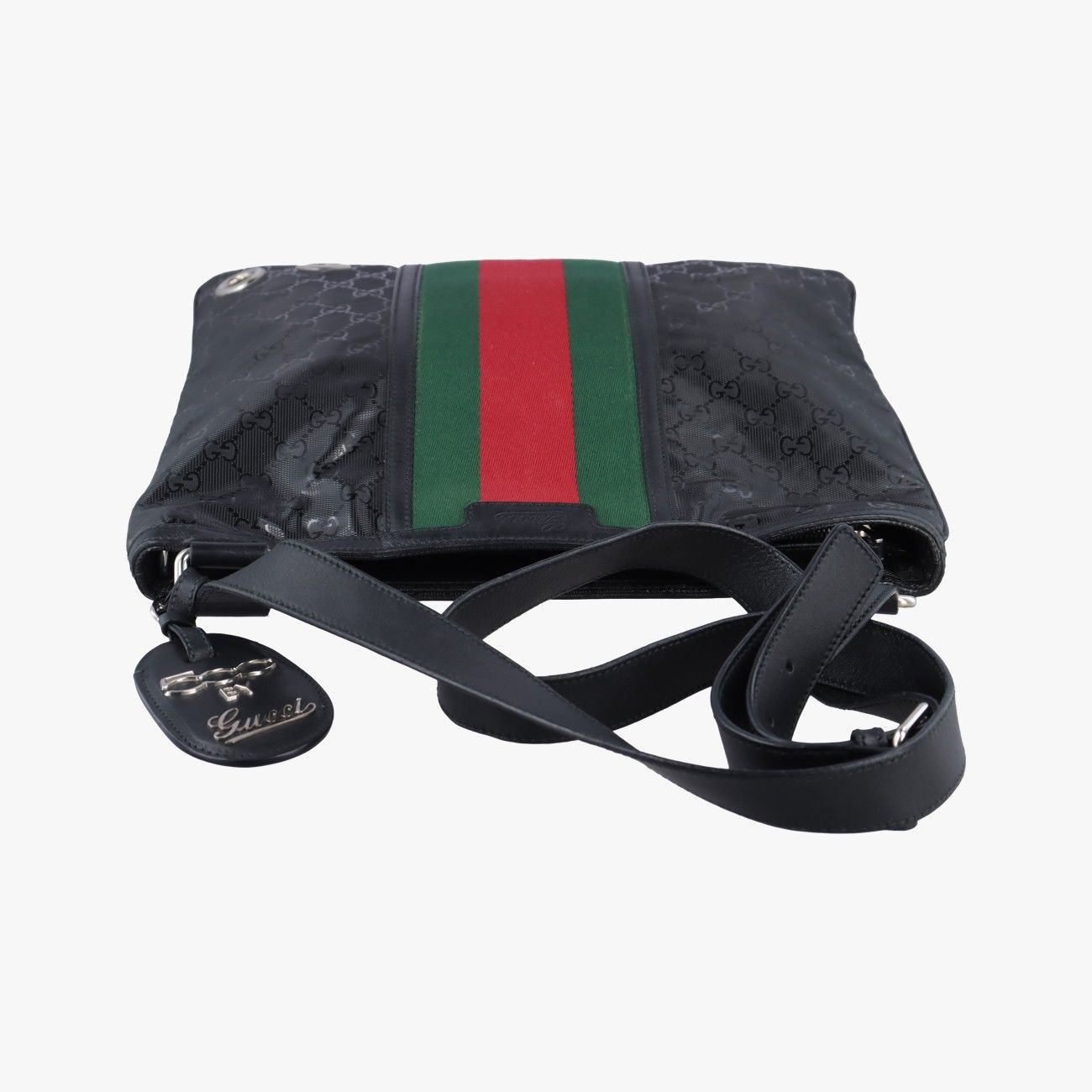 GUCCI GGキャンバスパンプスミュール 35 2/1 GUCCI - GUCCI(グッチ) パンプス 35 1/2 C レディース - 黒×白
