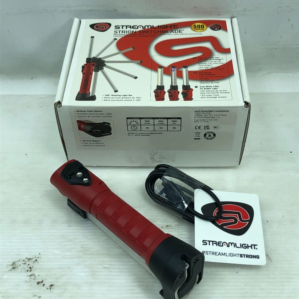 ◇◇Streamlight 工具関連用品 ライト 未使用品(S) ケーブル付 74850 レッド