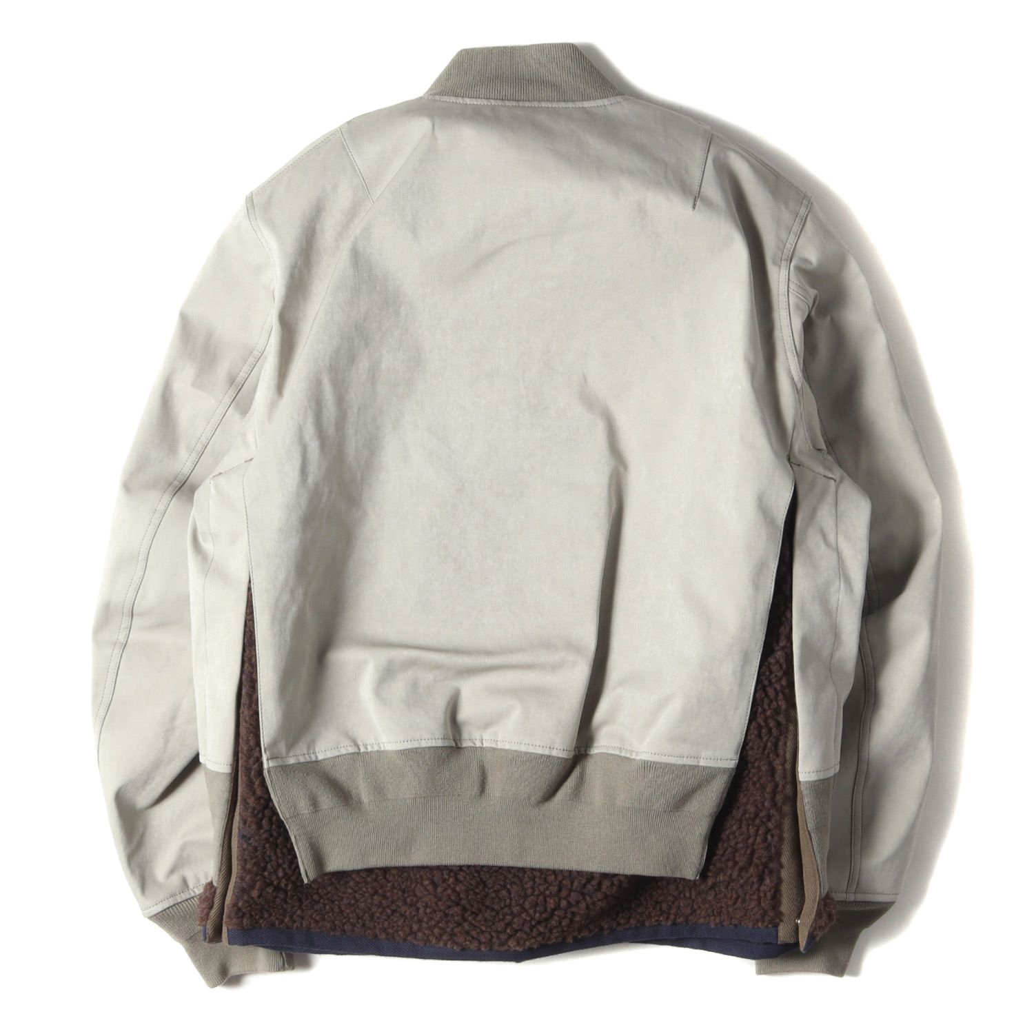 Sacai サカイ ブルゾン サイズ:1 23AW フェイク スウェード ミックス 