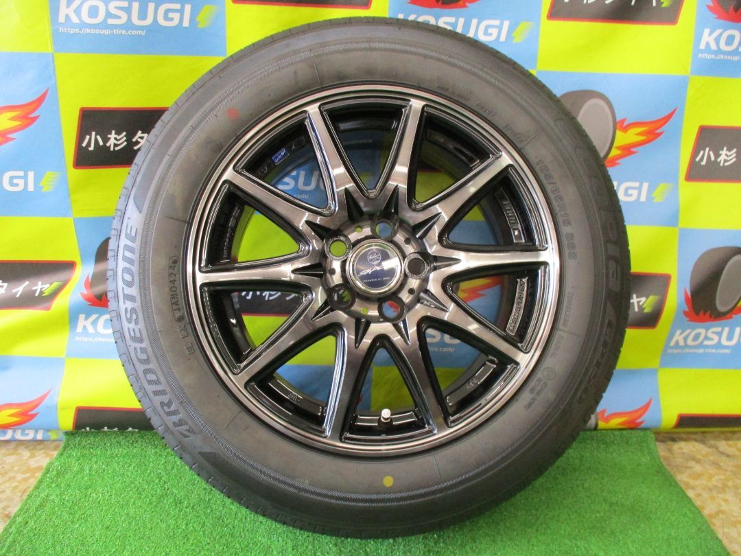 １５インチ新品ホイール＆中古タイヤセット♪ 6-15 5H100 +45 スマック ラヴィーネ ストレートナット専用 185/65R15 BS  エコピア EP150 【大和店・ｍ70】 - メルカリ