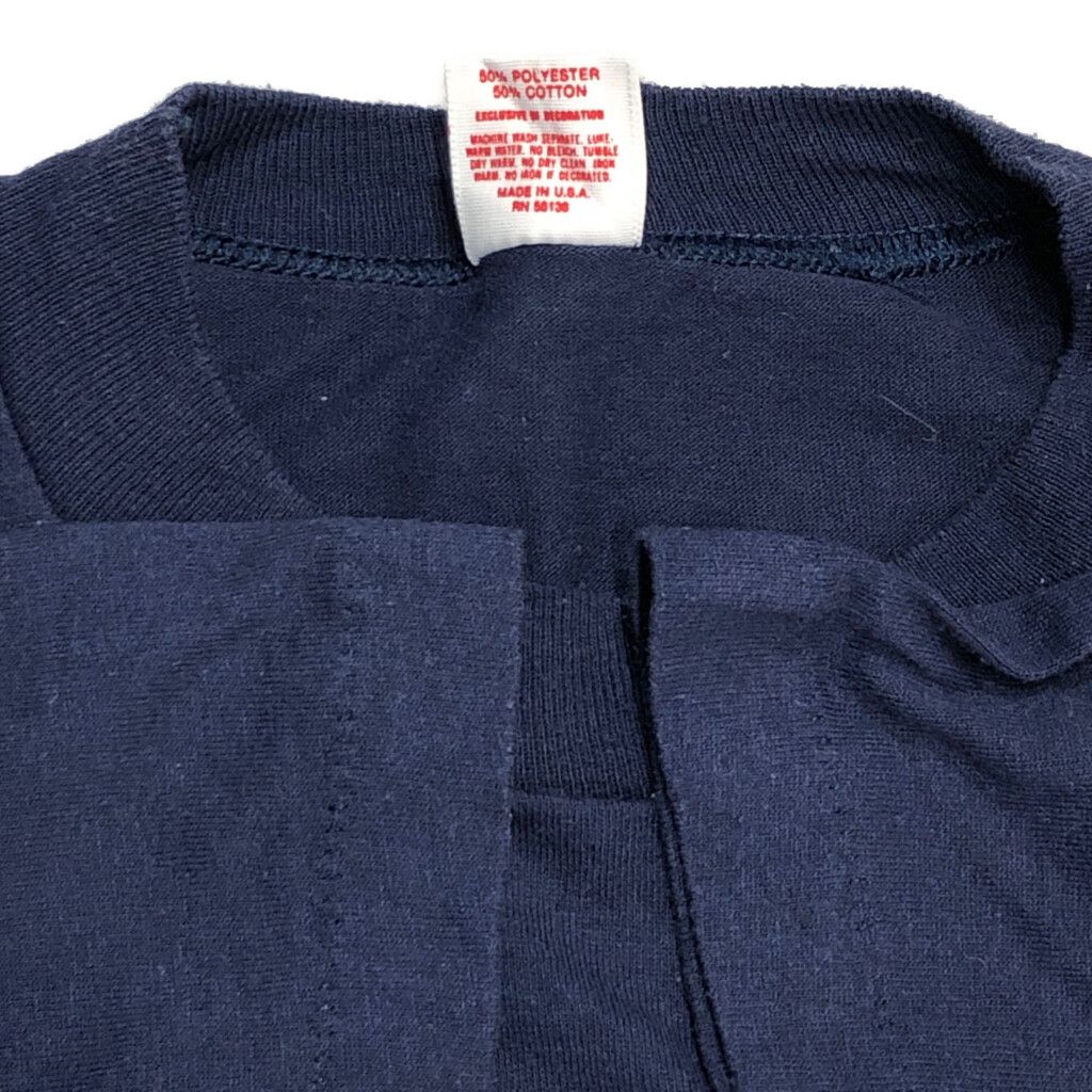 80年代 USA製 ミニットマン像 半袖Tシャツ ネイビー(メンズ M 80年代 USA製 ミニットマン像 半袖Tシャツ ネイビー(メンズ M