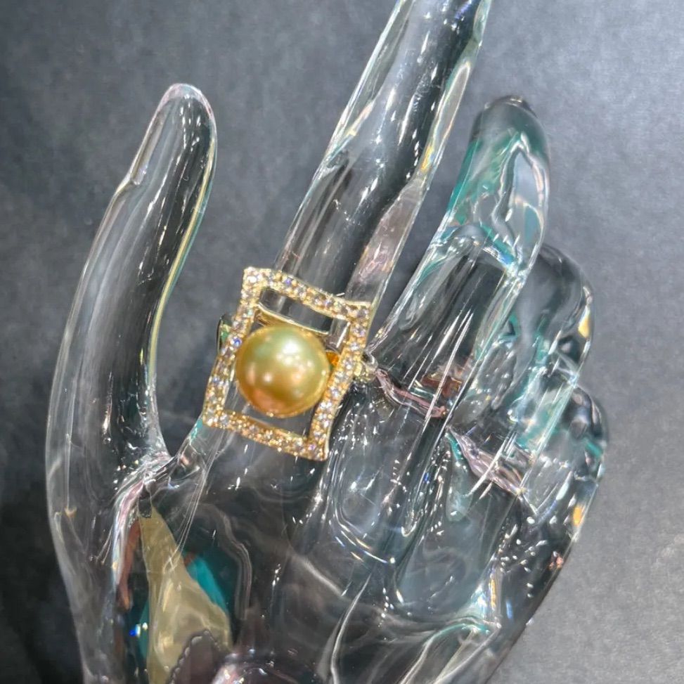 MIKIMOTOミキモトK18パール約10.3㎜ダイヤ0.41ctリング - メルカリ 