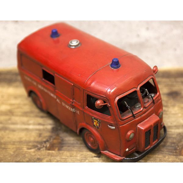 レトロ調 ヴィンテージ FIRE TRUCK 消防車 ブリキ レトロ
