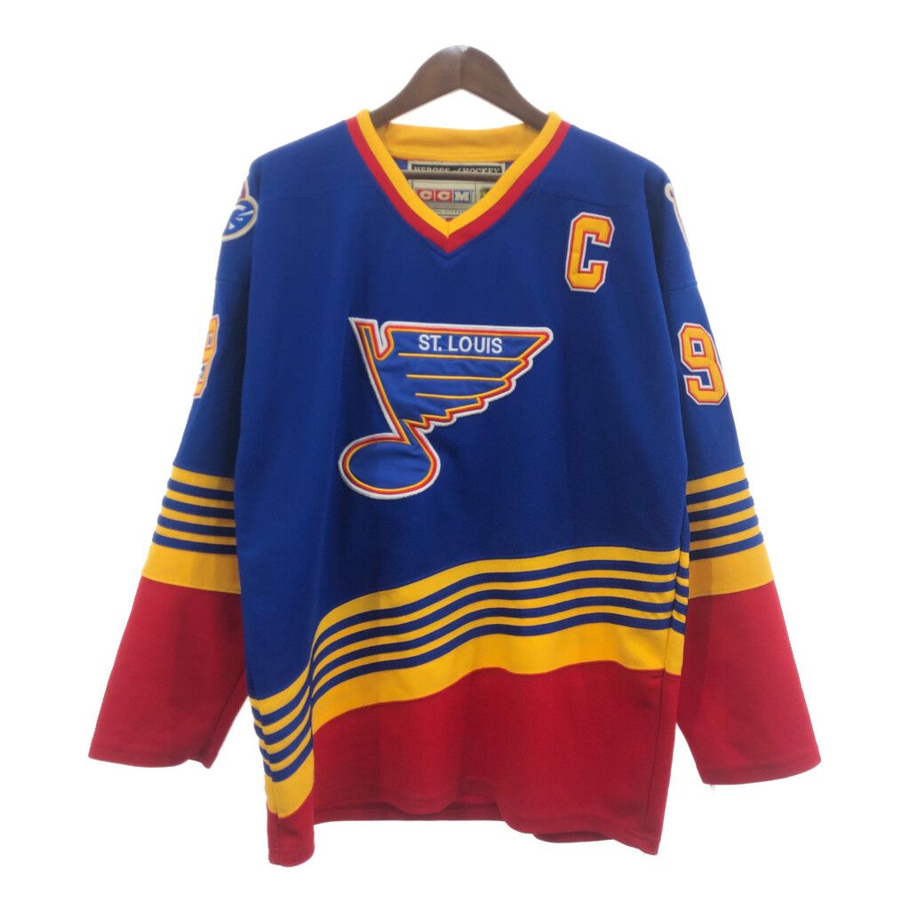 NHL セントルイスブルース　ゲームシャツ　90s 90年代 Lee SPORT リー NHL セントルイス ブルース 長袖Ｔ