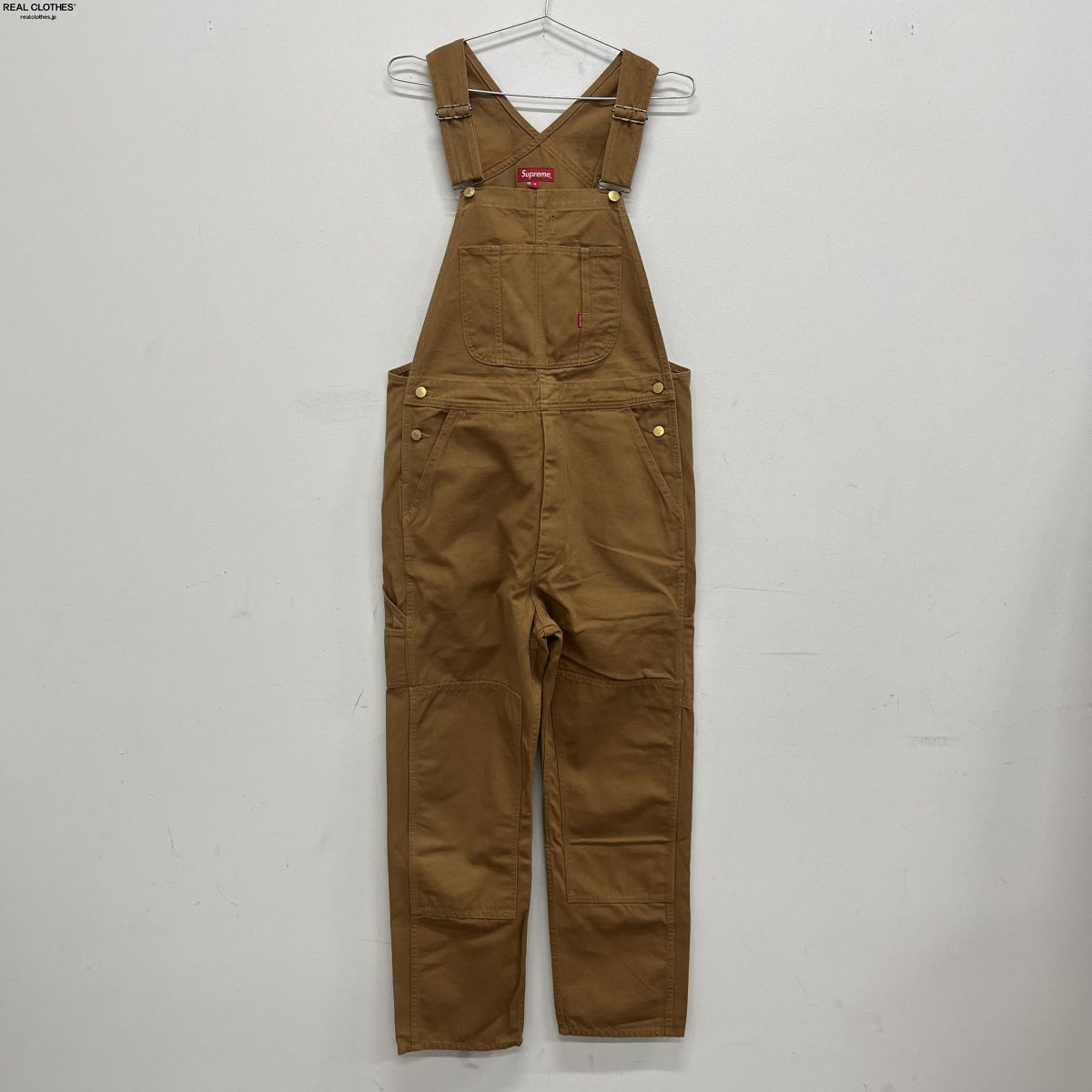 即納最安値新品 Supreme Canvas Overalls Black M サロペット/オーバーオール