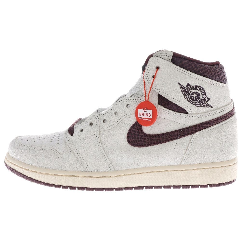 NIKE (ナイキ) ×A MA MANIERE AIR JORDAN 1 RETRO HIGH OG SP アマ マニエール エアジョーダン1 ハイカットスニーカー ホワイト/ブラウン US12/30cm DO7097-100