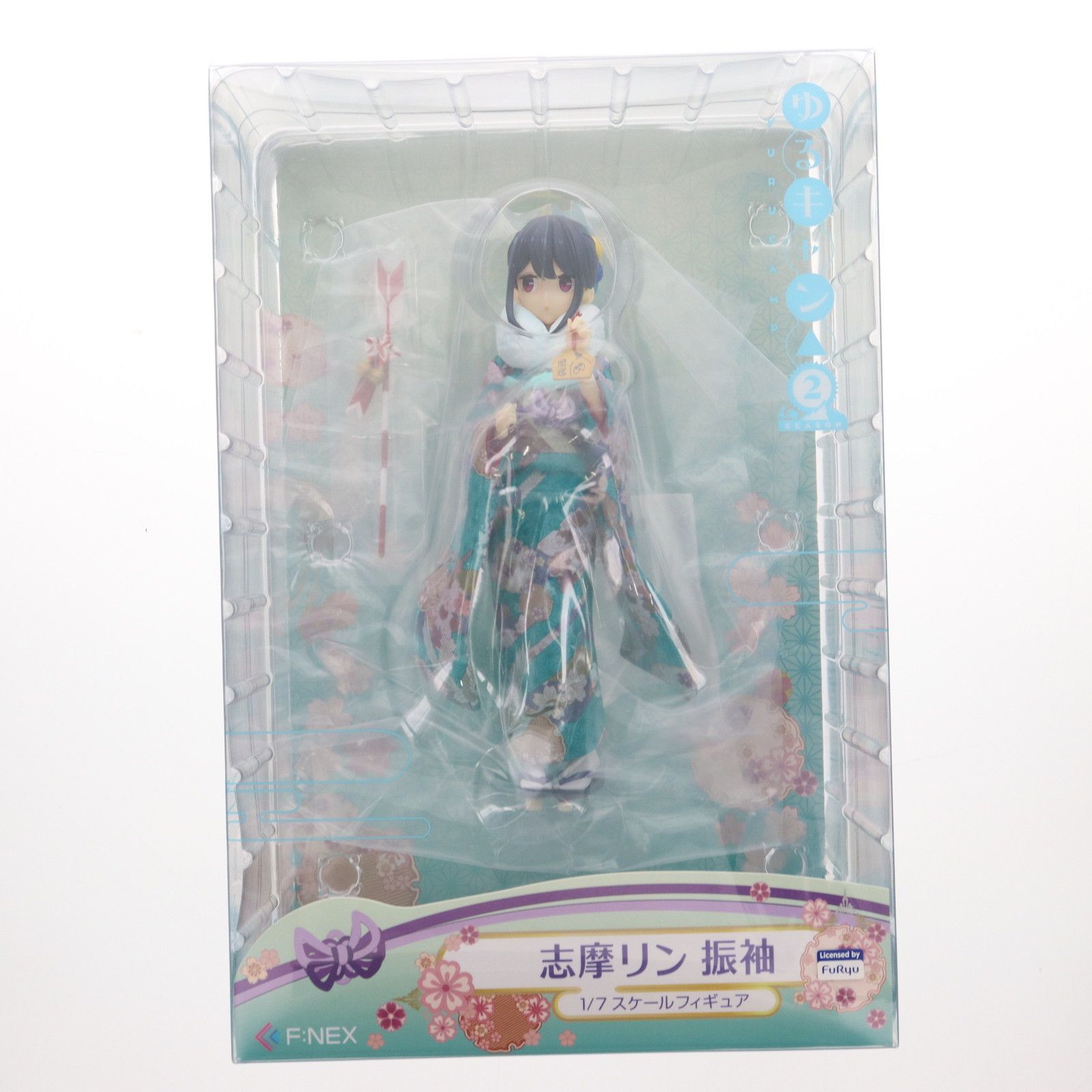 志摩リン(しまりん) 振袖 ゆるキャン△ SEASON 2 1/7 完成品 フィギュア(AMU-FNX229) フリュー Amazon | ゆるキャン△ SEASON 2 志摩リン 振袖 1/7スケール PVC