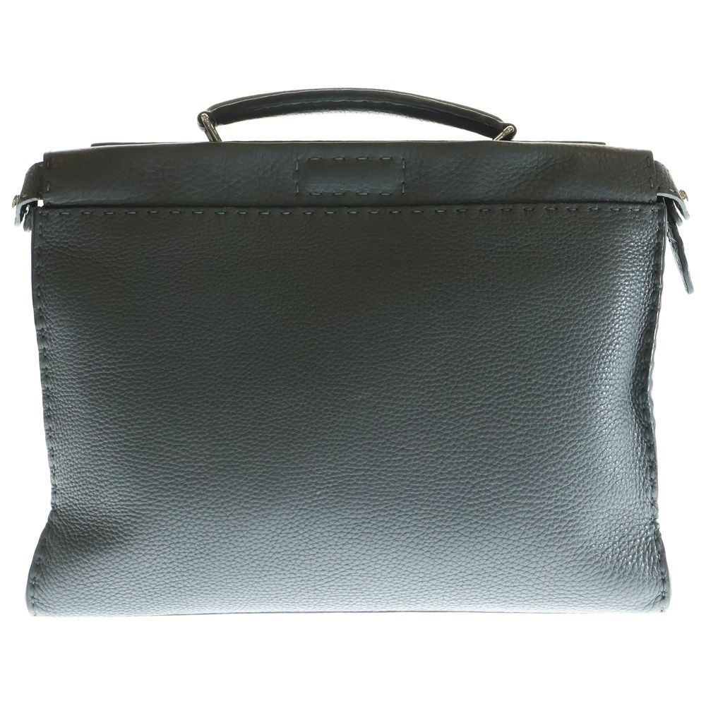 FENDI フェンディ ピーカブー フィット レザー ビジネスバッグ ブリーフバッグ ブラック