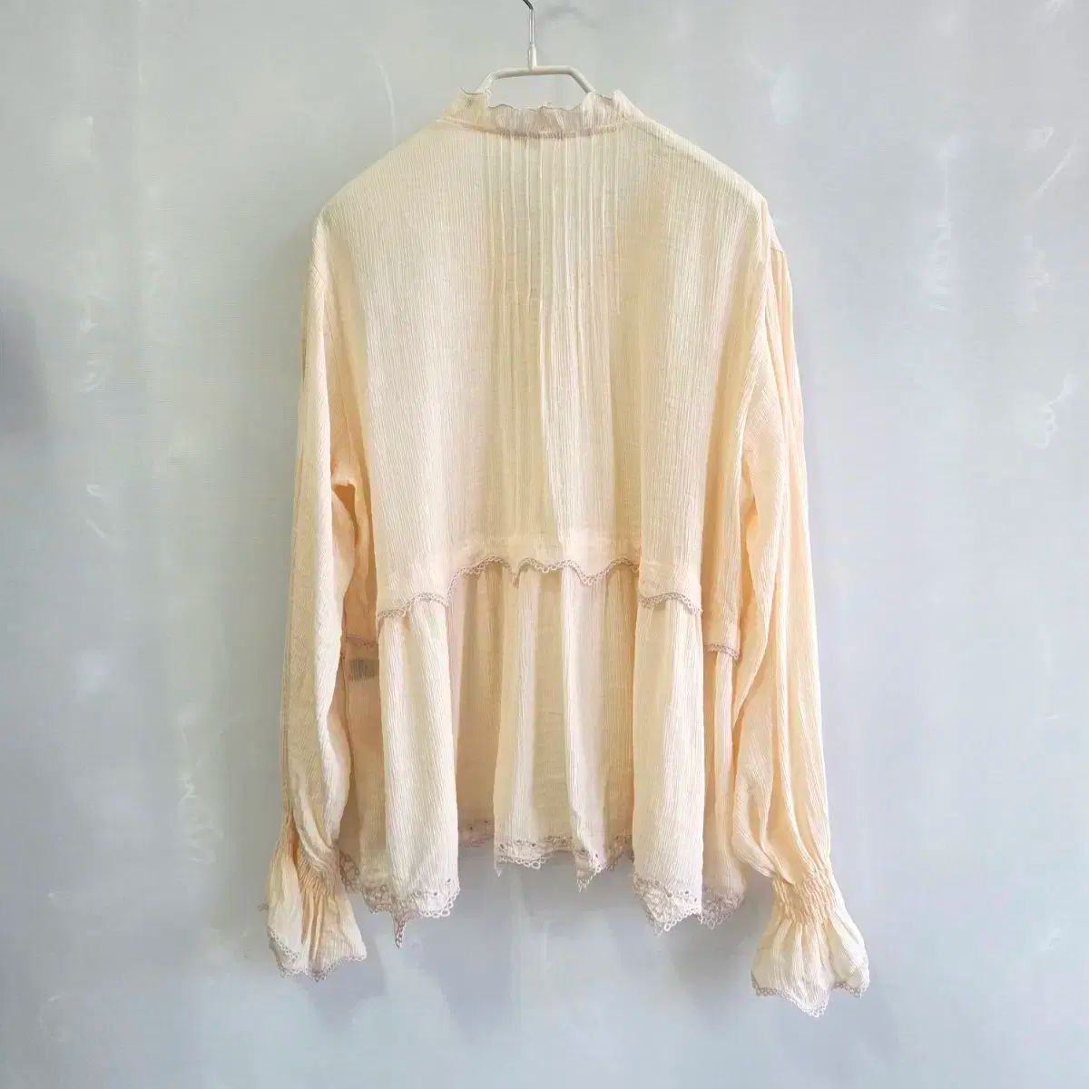 即日発送 TIME タイム The HANDSOME シャーリング レース ブラウス レディース