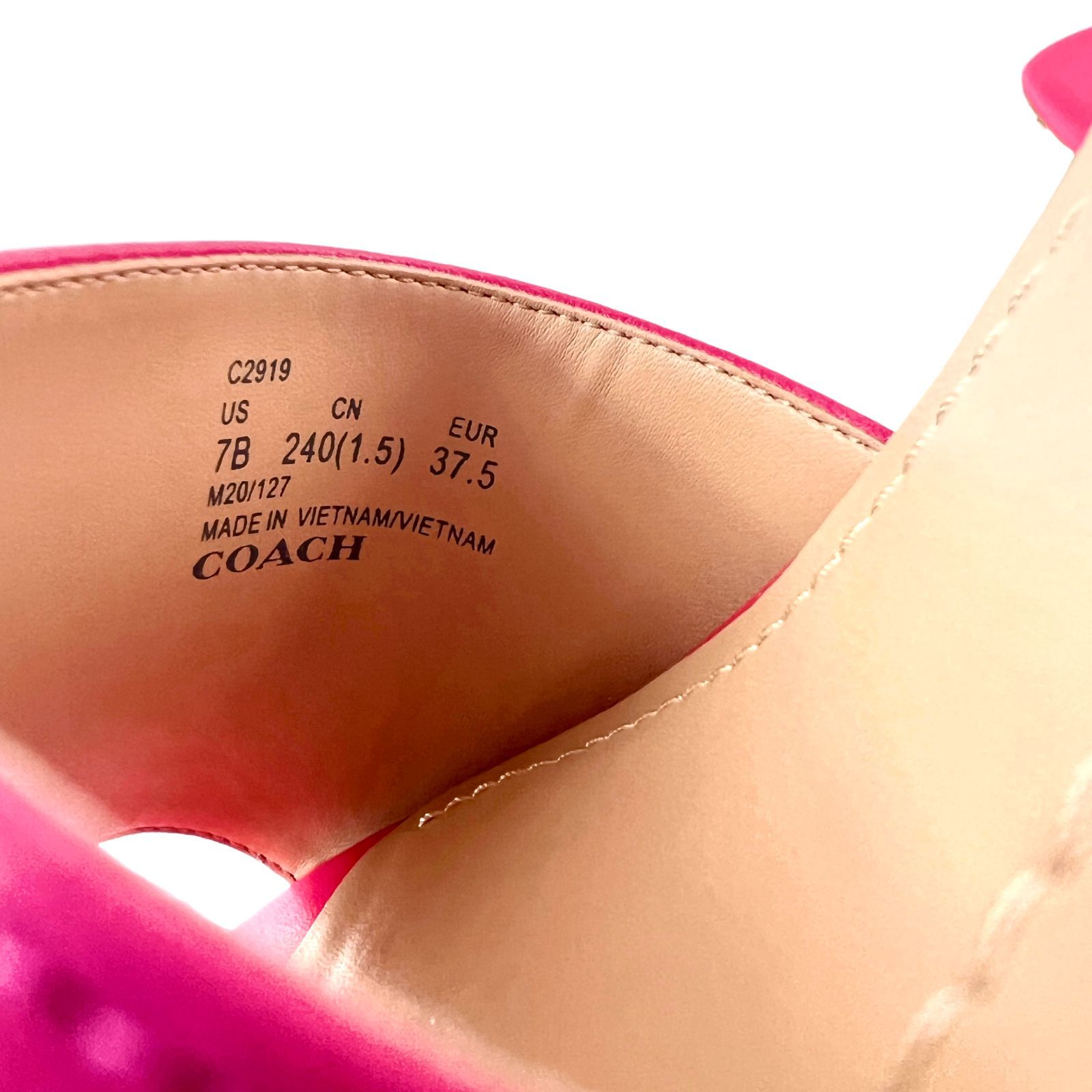 コーチ レザー マギーサンダル COACH MAGGI LEATHER SANDA ＃C2919 HOT