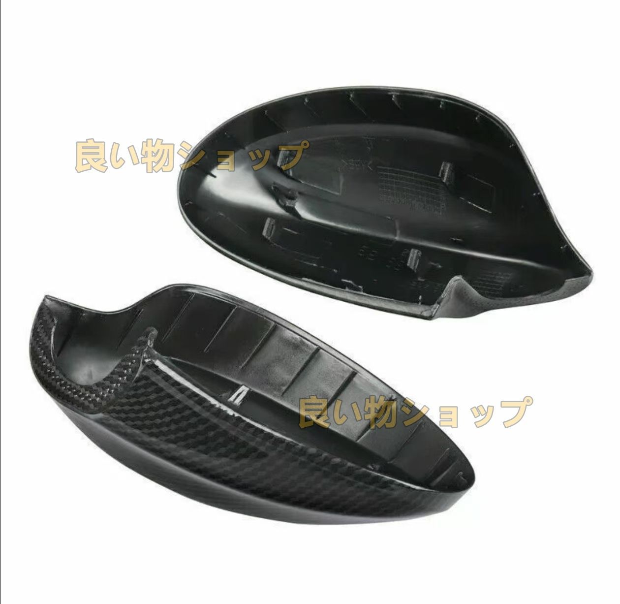 完璧 送料無料BMW 3シリーズ カーボン製 2005 2006 2007 2008年式 E90粘着式 ミラーカバー 左右セット 【品質最高】