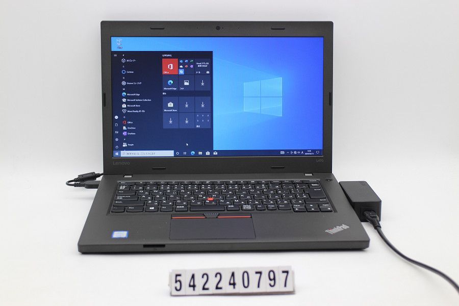 Lenovo ThinkPad L470 Core i3 7100U 2.4GHz/4GB/256GB(SSD)/14W/FWXGA(1366x768)/Win10 【542240797】