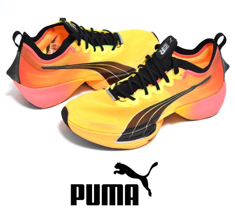 新品 PUMA FAST-R NITRO ELITE FIREGLOW 23.5cm カーボン搭載 377599-01 ランニングシューズ プーマ ニトロ