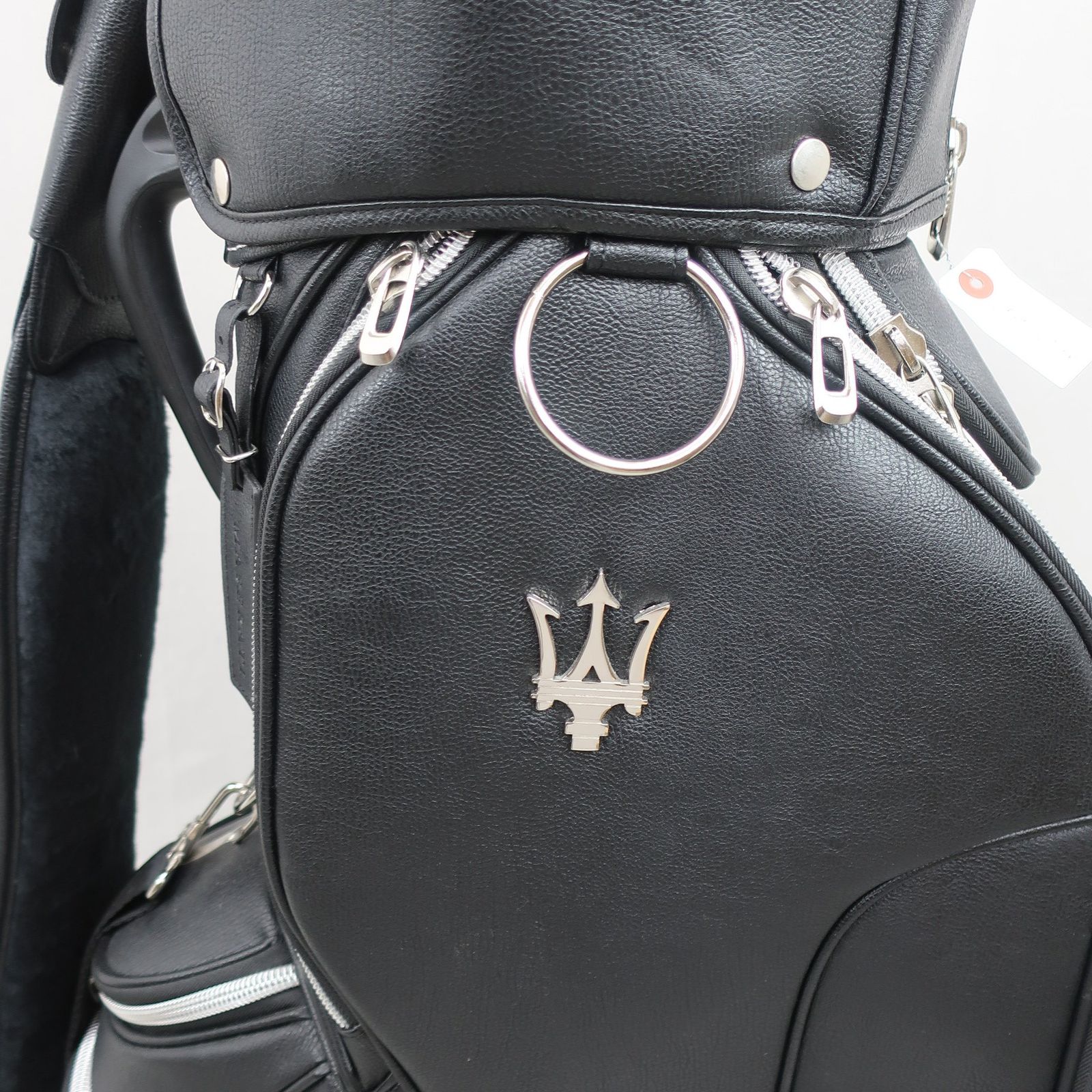 超美品】MASERATI(マセラティ) キャディバッグ 黒 9.5型 5分割 47 