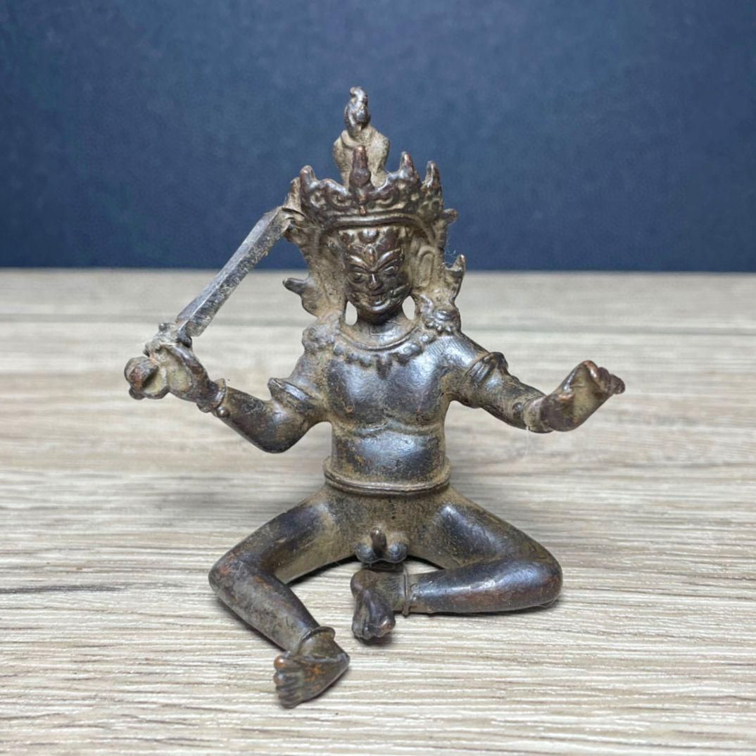 仏教美術 歓喜仏像菩薩 蔵密仏像 家内供養仏 銅製 工芸品 置物
