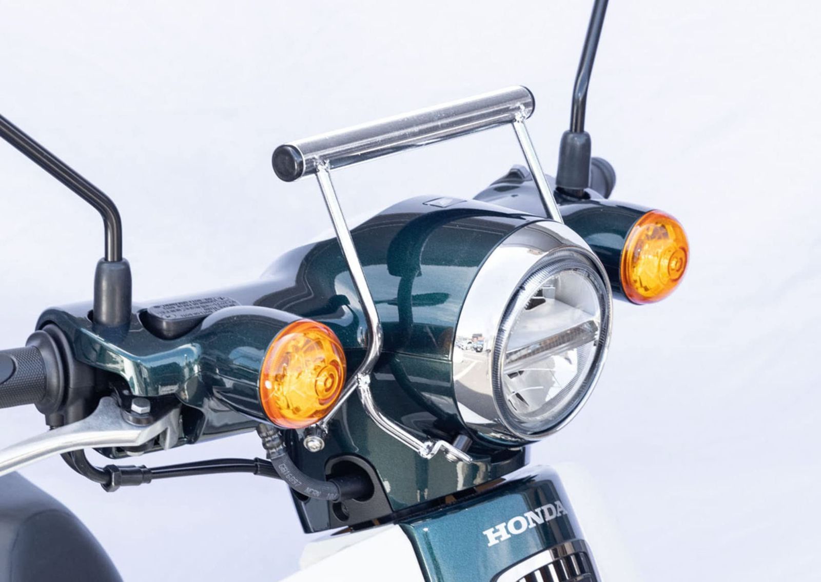 人気商品 φ22.2mm ハンドルマウント 最大積載量2.0kg スチール製メッキ マウントバーステー スーパーカブ110 22-|8BJ-JA59 キジマ Kijima 204-0712