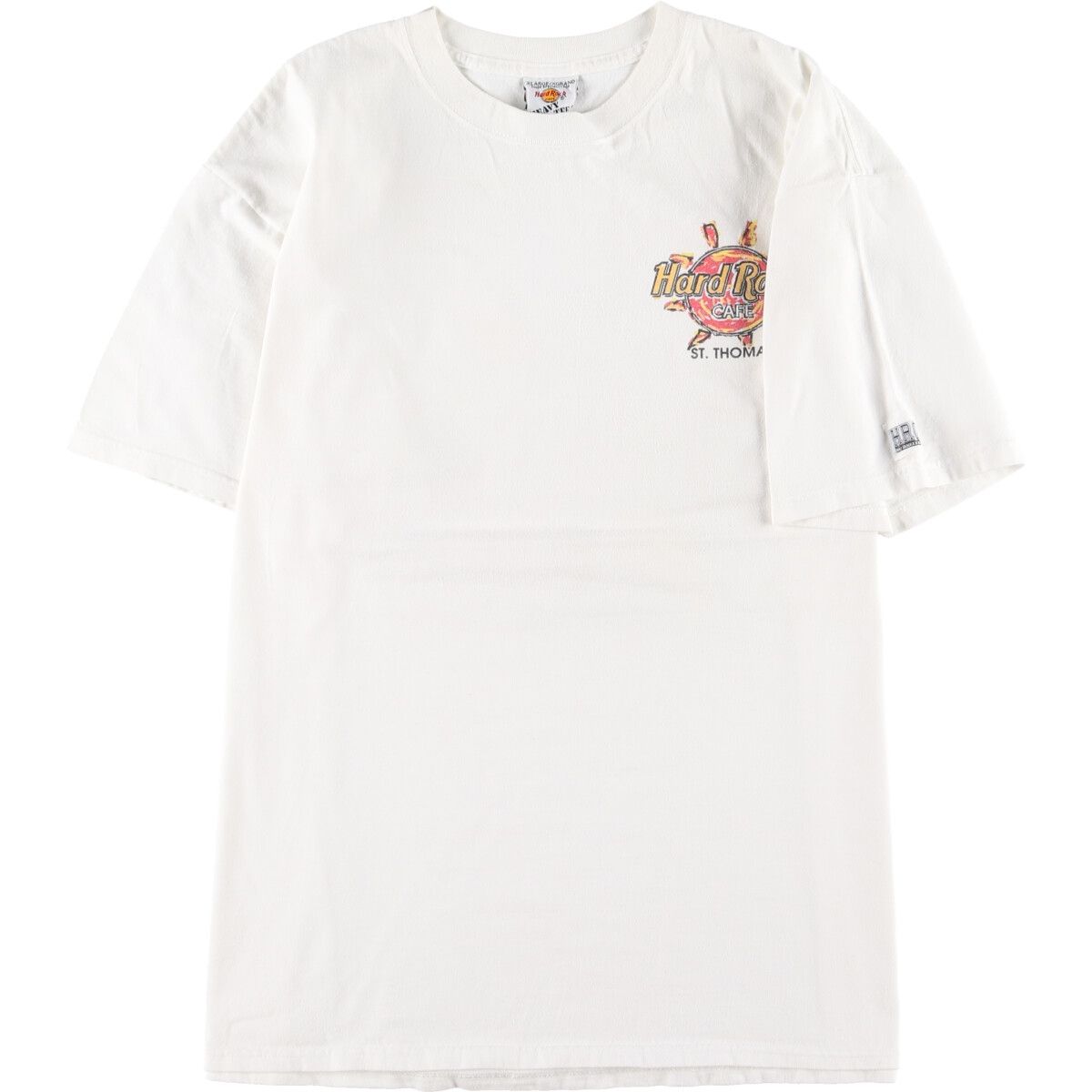 古着 90年代 ハードロックカフェ HARD ROCK CAFE ST.THOMAS アドバタイジングTシャツ USA製 メンズXL ヴィンテージ/eaa348932
