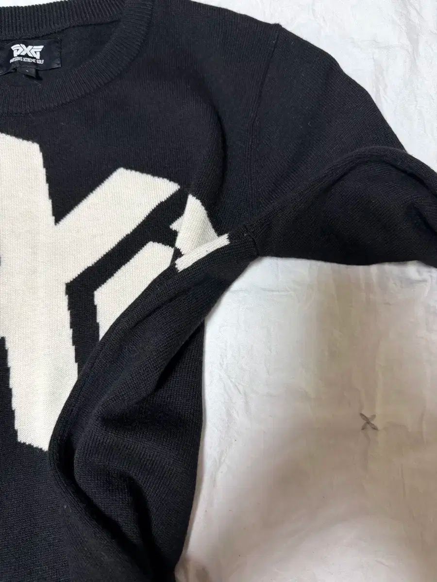 PXG ブラック ロゴ ニット セーター LLC-HASEGAWATOSO_COM
