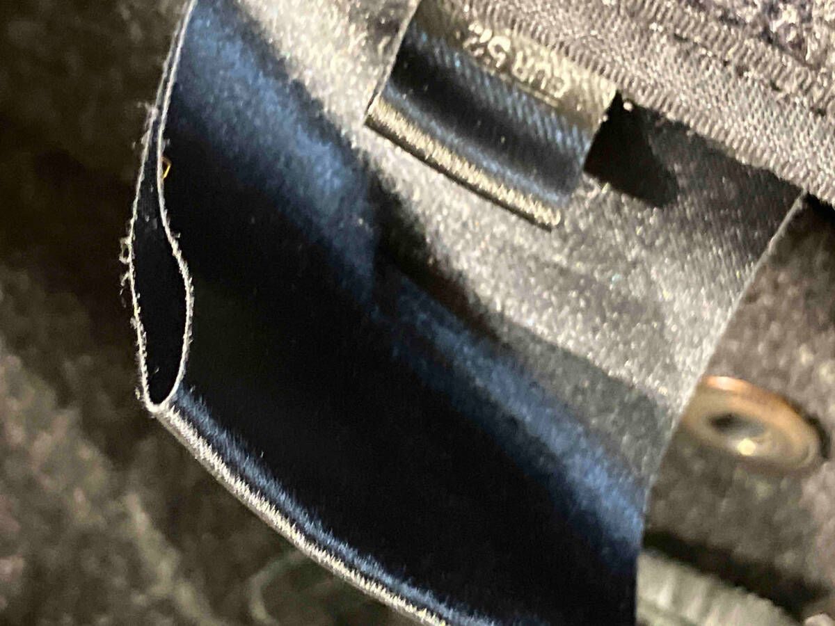 ブラック 裏チェックダッフルコート