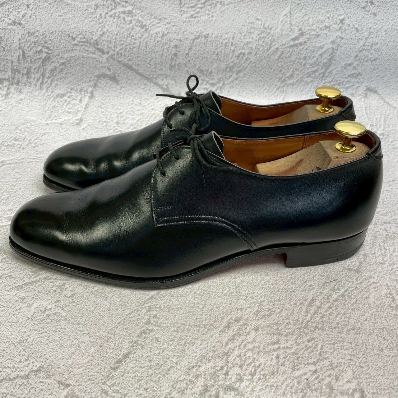 美品】Church's チャーチ 2都市 プレーントゥ 外羽根 3ホール 黒