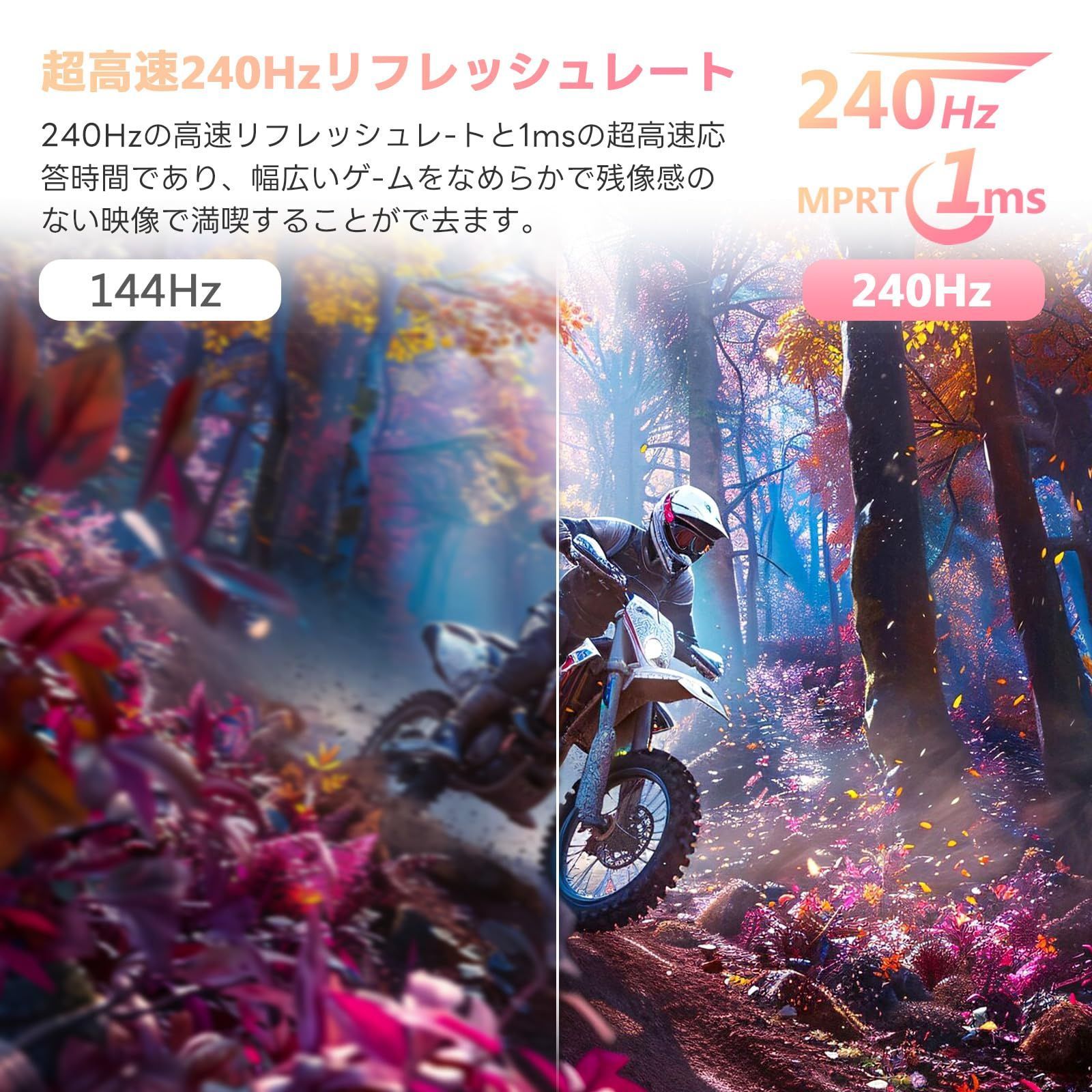 ディスプレイ 1ms