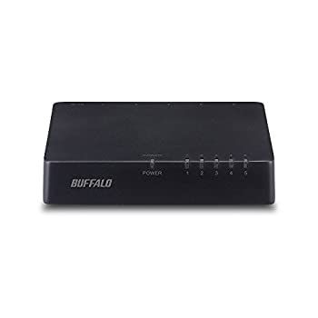 BUFFALO バッファロー 10/100Mbps対応 プラスチック筺体 AC電源 5ポート ブラック スイッチングハブ LSW4-TX-5EPL/BKD