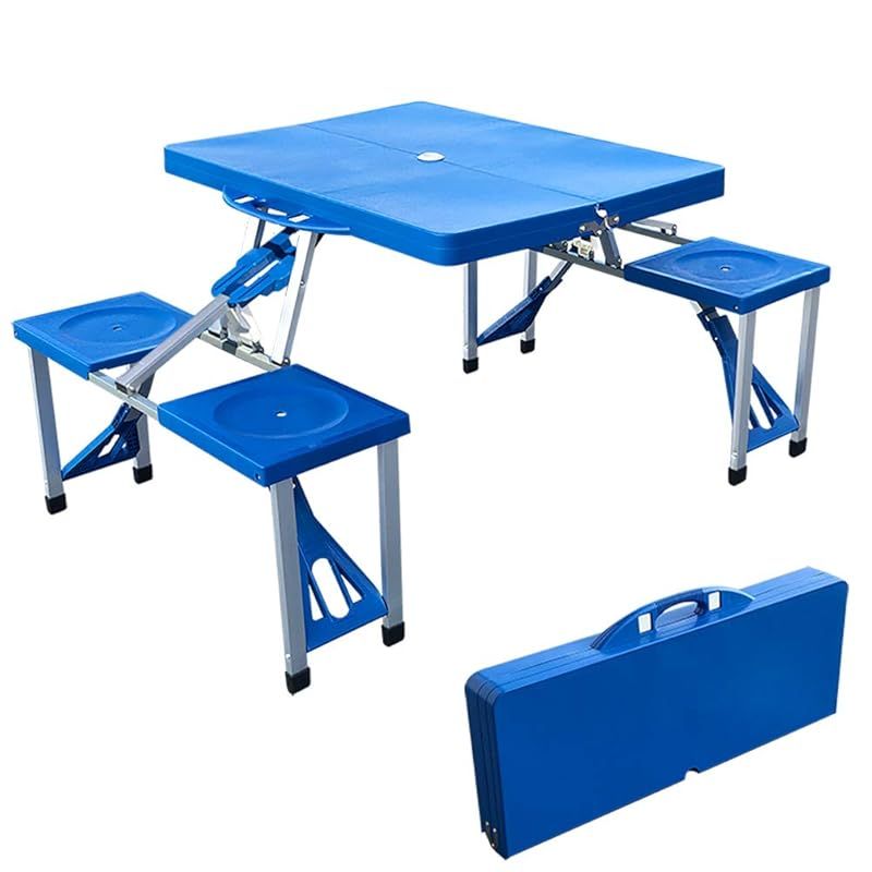 アウトドアテーブル 4人用 テーブル チェア一体型 ピクニックテーブル 折りたたみテーブル 軽量 レジャーテーブル アウトドア キャンプ バーベキュー