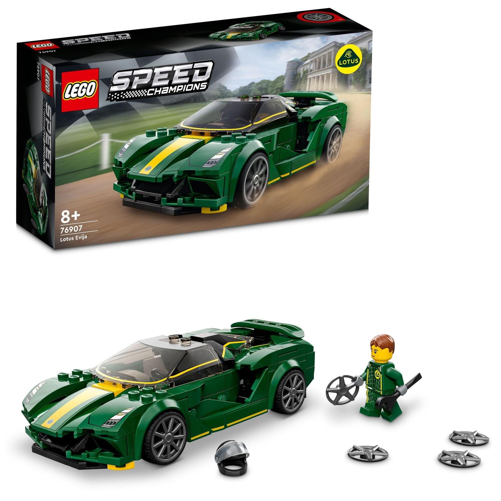 レゴ(LEGO) スピードチャンピオン ロータス エヴァイヤ おもちゃ 玩具 プレゼント 誕生日 ブロック クリスマス 男の子 女の子 子供 8歳 9歳 10歳 小学生 乗り物 車 ミニカー 76907 [ロータス エヴ