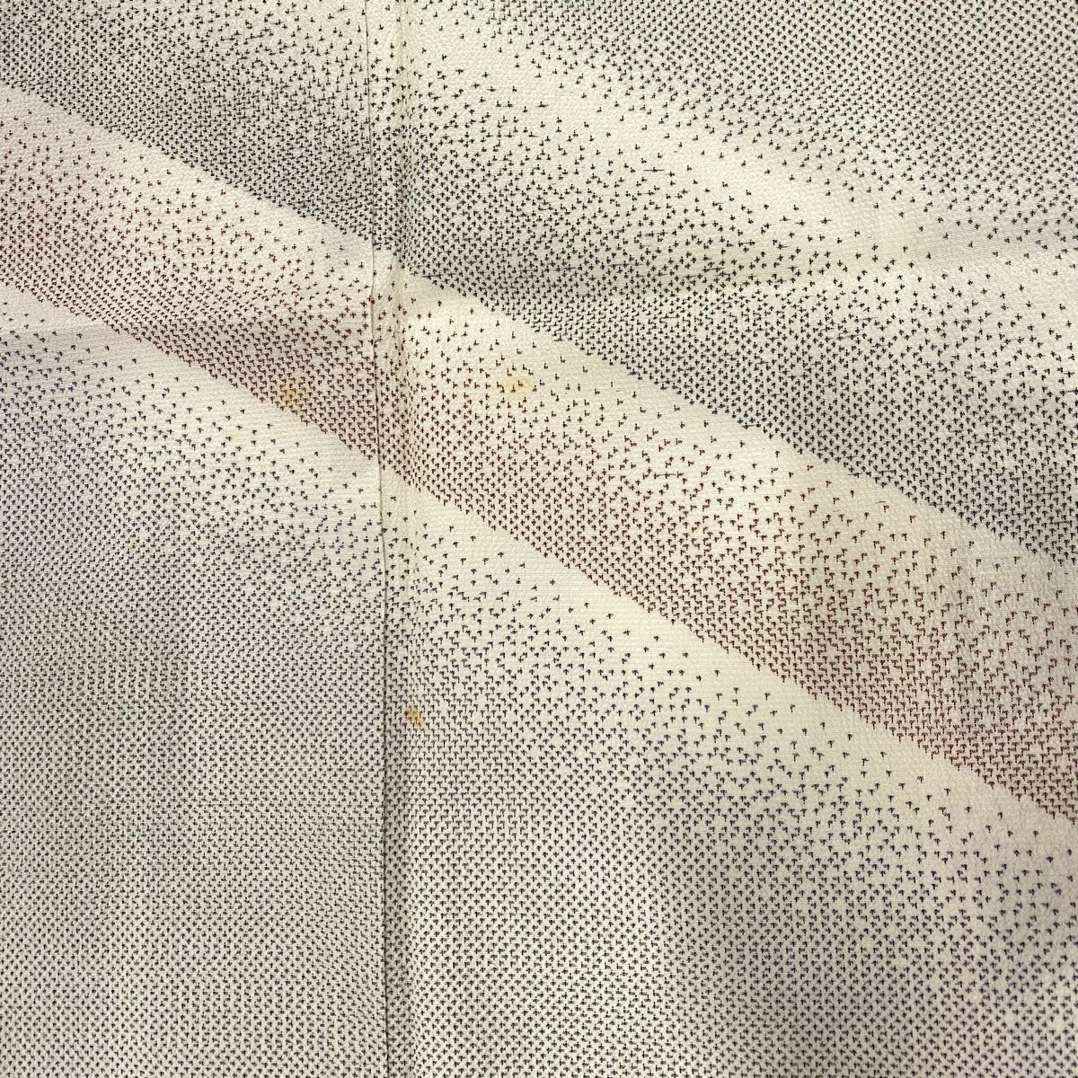 付下げ 身丈160.5cm 裄丈63.5cm S 袷 お召地 本塩沢 林宗平作 証紙 斜  