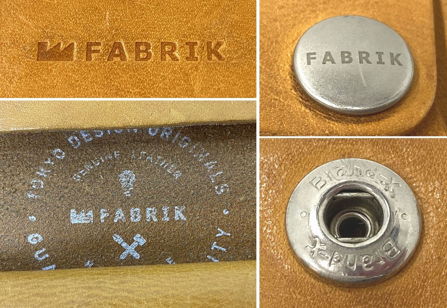 FABRIK/ファブリック　コンパクト設計の長財布　LONG WALLET / CAMEL キャメル　メンズ 小物　【中古】【76-20240902-B-186】【併売商品】