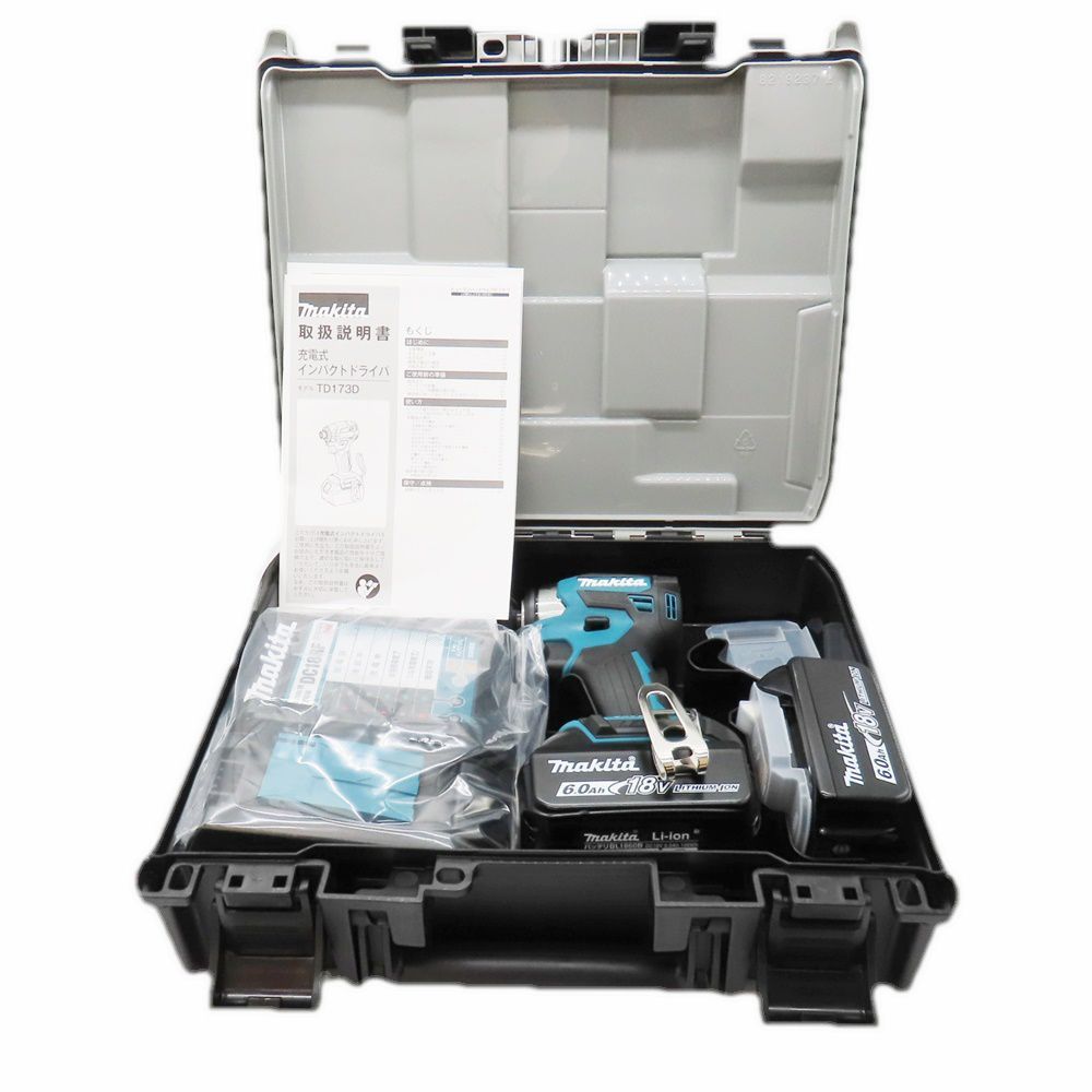 新品未開封マキタ18v 6.0ah充電式インパクトドライバ TD173DRGXB