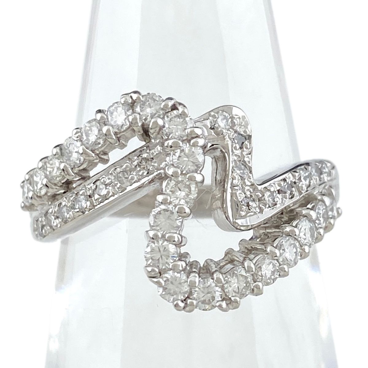 タサキ TASAKI メレダイヤ デザインリング プラチナ 指輪 リング 11号 