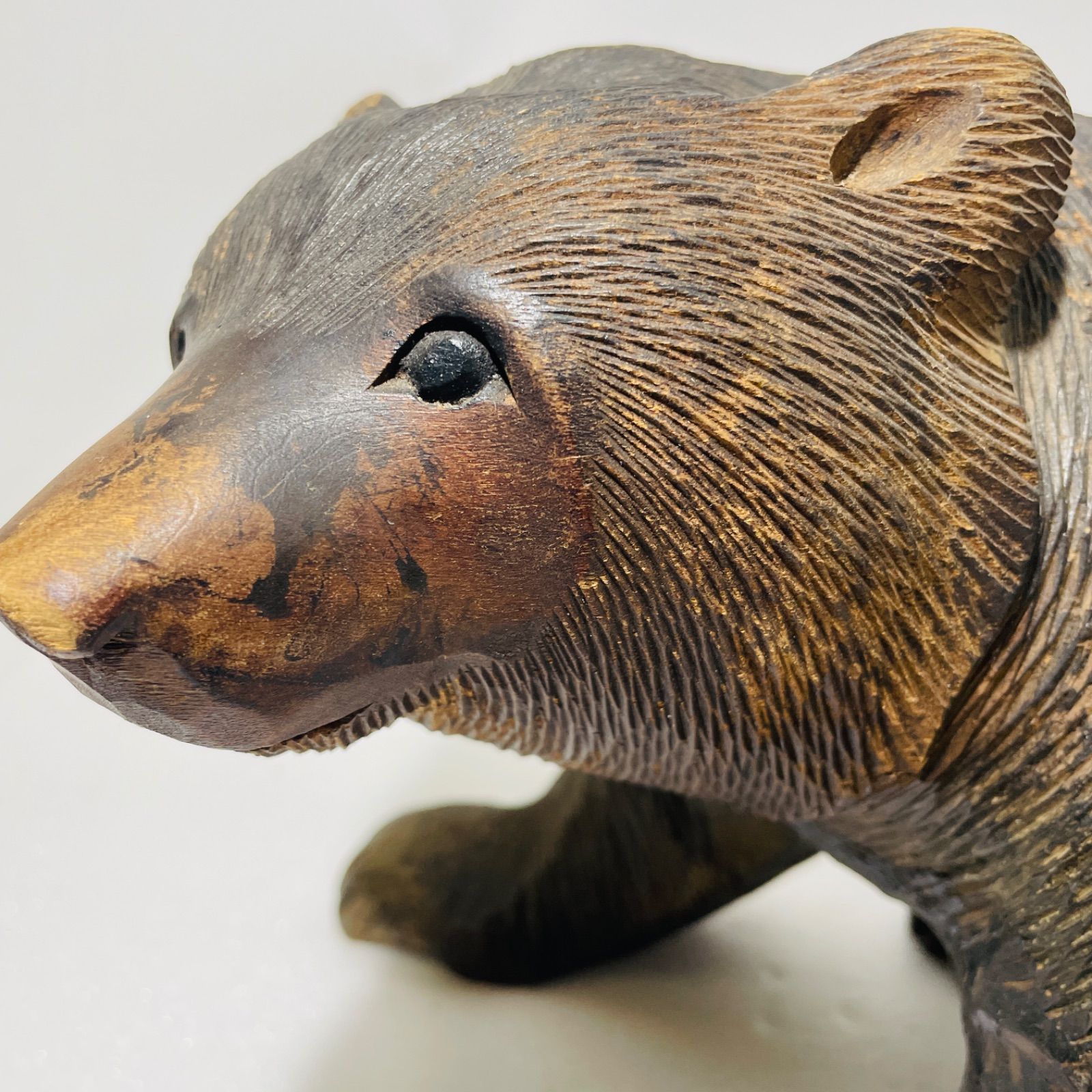 親子グマの置物 クマ木彫り - メルカリ 親子グマの置物 クマ木彫り - メルカリ