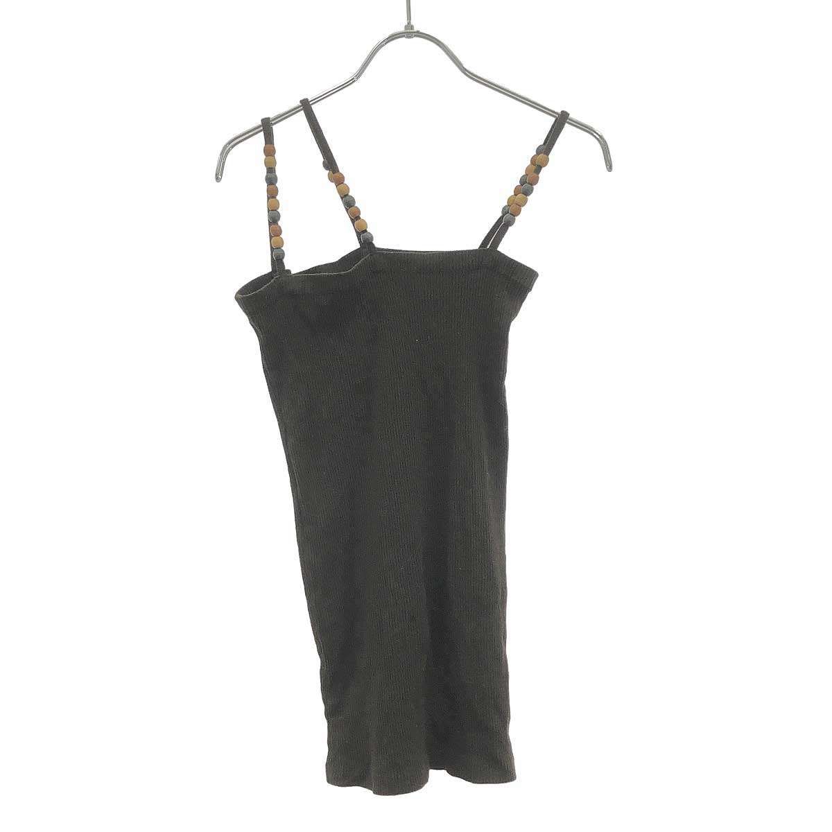 BASERANGE ベースレンジ 23SS ウッドビーズ キャミソールトップス 23