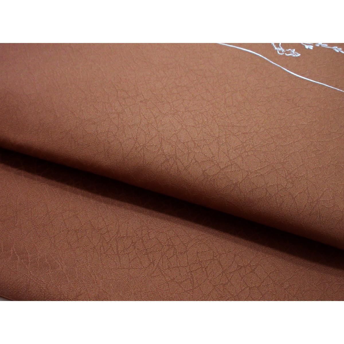 平和屋本店□極上 小紋師 藍田正雄 江戸小紋 九寸名古屋帯 紬地 霞文  