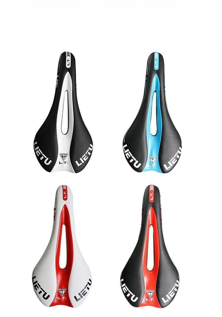 サドル 自転車 交換 痛くない 薄型 ブラック白ライン ロード